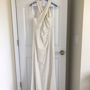 Ivory crisscross gown